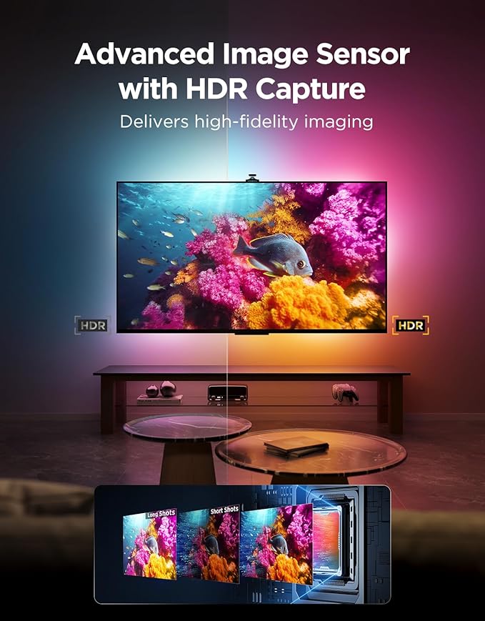 Govee TV Backlight 3 Pro with HDR Triple Camera, 16.4ft 5-in-1 RGBWWIC LED