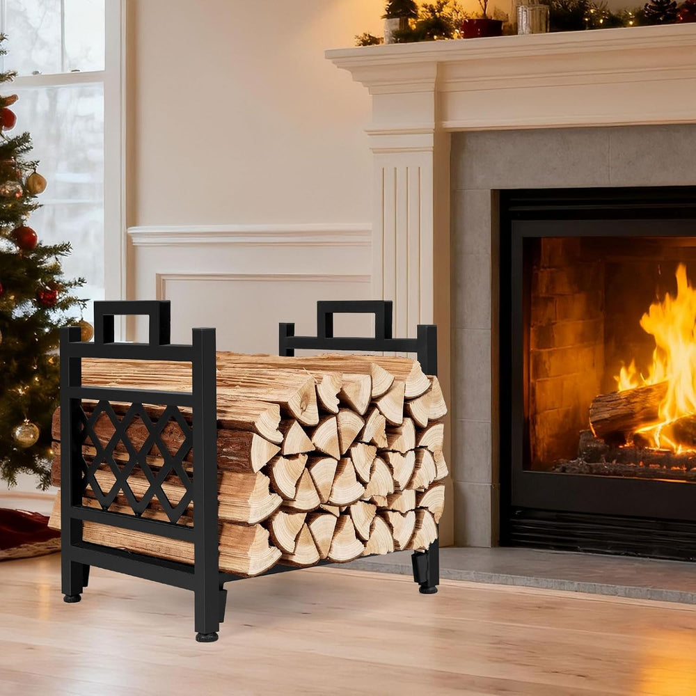 INNO STAGE Firewood Log Rack, Iron Wood Lumber Storage Holder for Fireplace