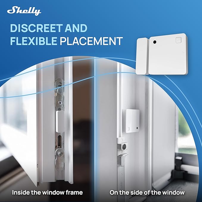 Shelly Wave Door/Window White, Z-Wave Long Range Operated Sensor, Home
