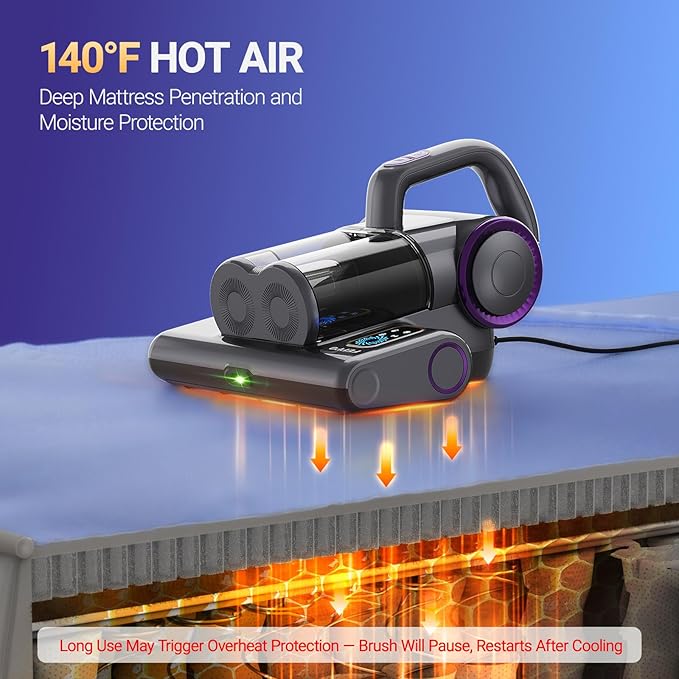 FEPPO Mattress Vacuum Cleaner, 16Kpa Bed Vacuum Cleaner