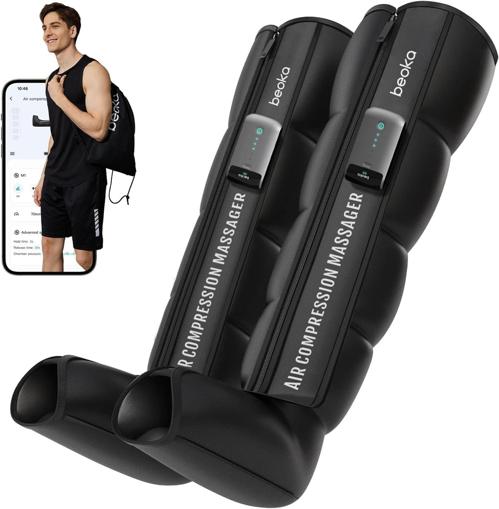 beoka Leg Massager for Circulation and Pain Relief, Leg Recovery System for