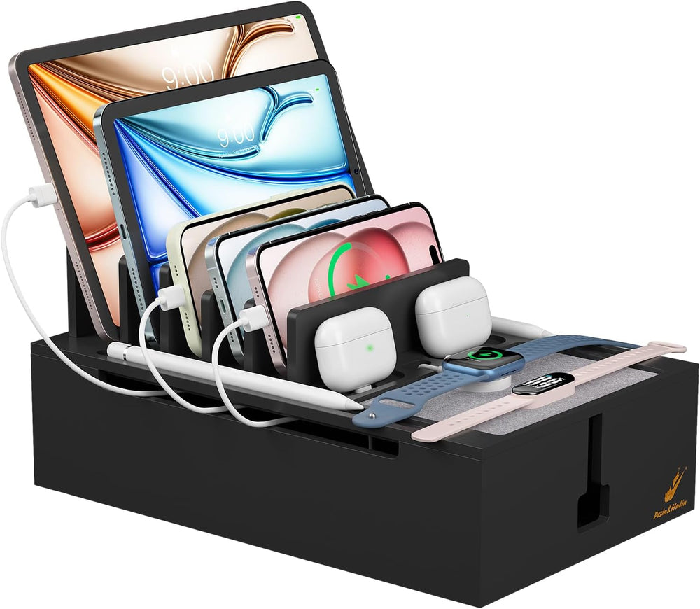 Pezin & Hulin Bamboo Charging Station, Electronic Devices Organizer