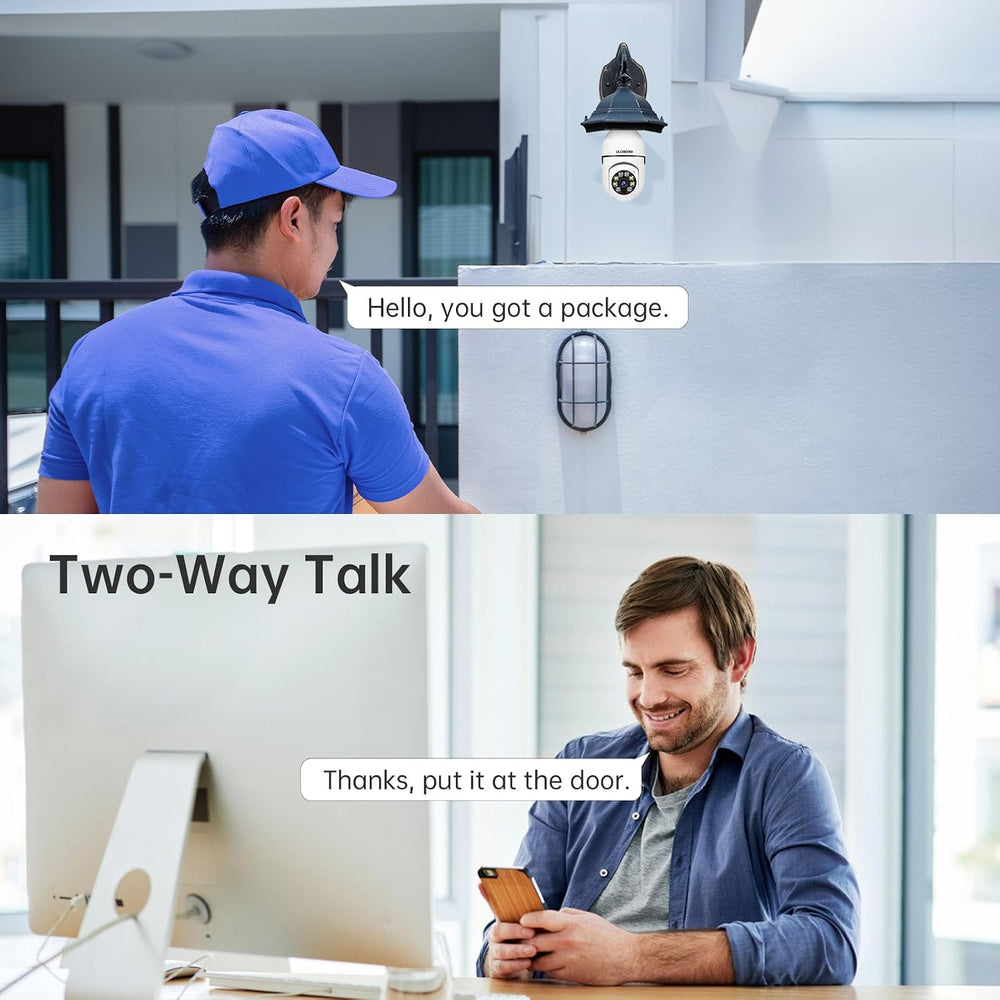 Light Bulb Security Camera -5G& 2.4GHz WiFi 2K Security Cameras Wireless ...