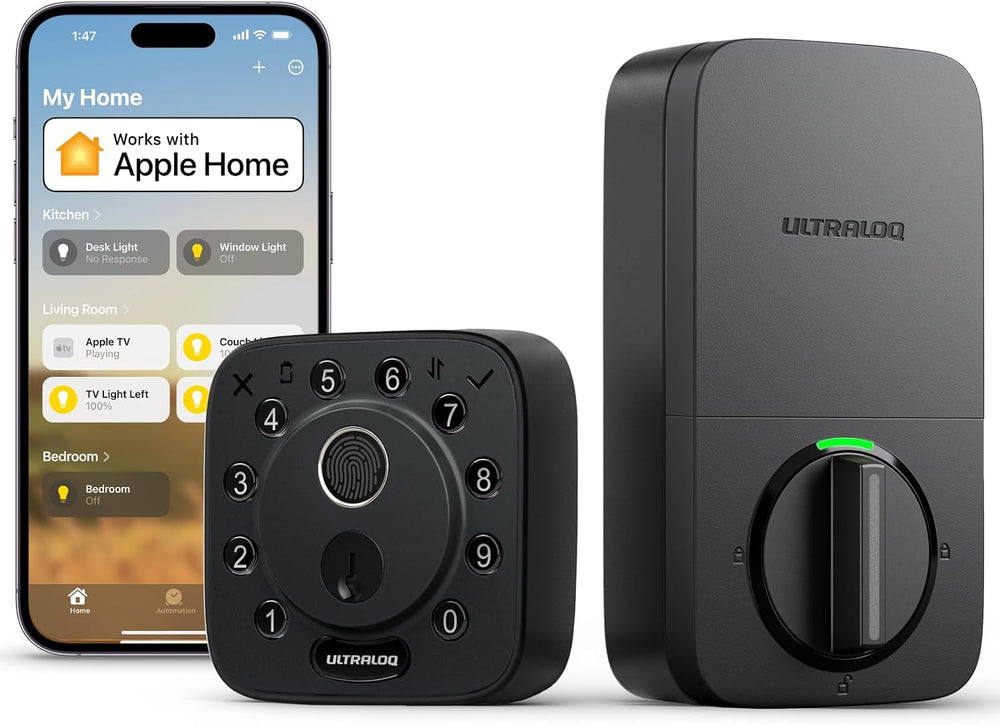 ULTRALOQ Bolt Fingerprint WiFi Smart Lock, Works