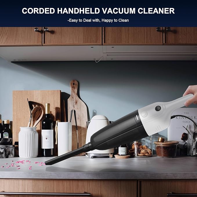 FUNCCUBE Stick Vacuum Cleaner, Corded 2-in-1 Lightweight Vacuum