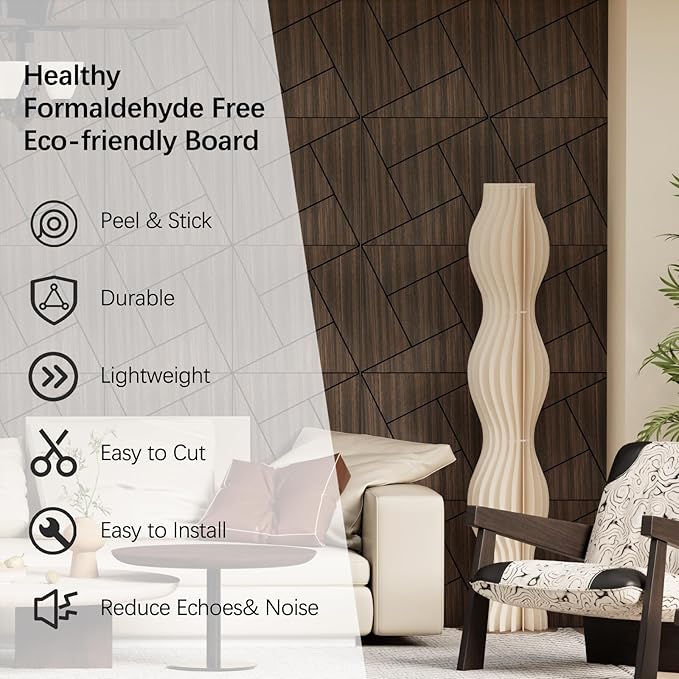 ARMURO 4 Packs Acoustic Wall Panels