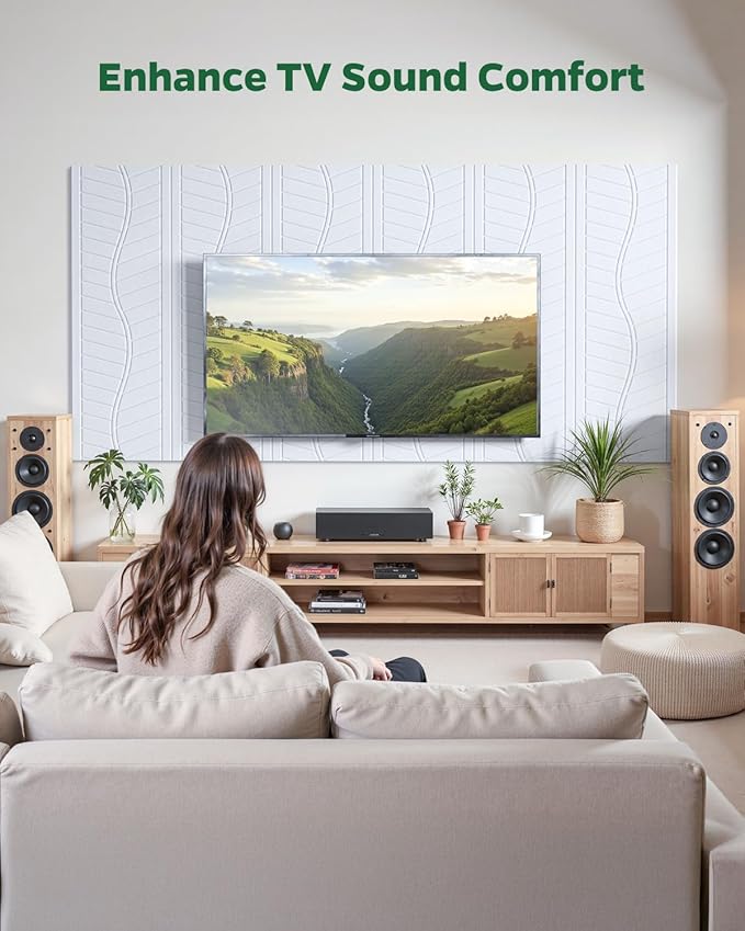 Topnaca 12 Pack Acoustic Wall Panels Sound Absorbing