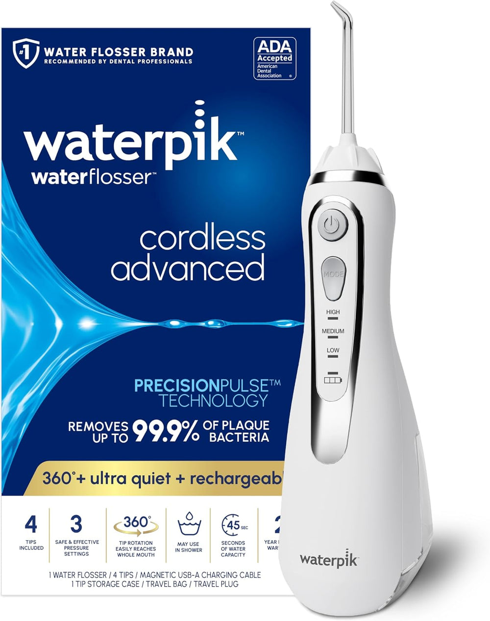 Waterpik Cordless Advanced 2.0 Water Flosser