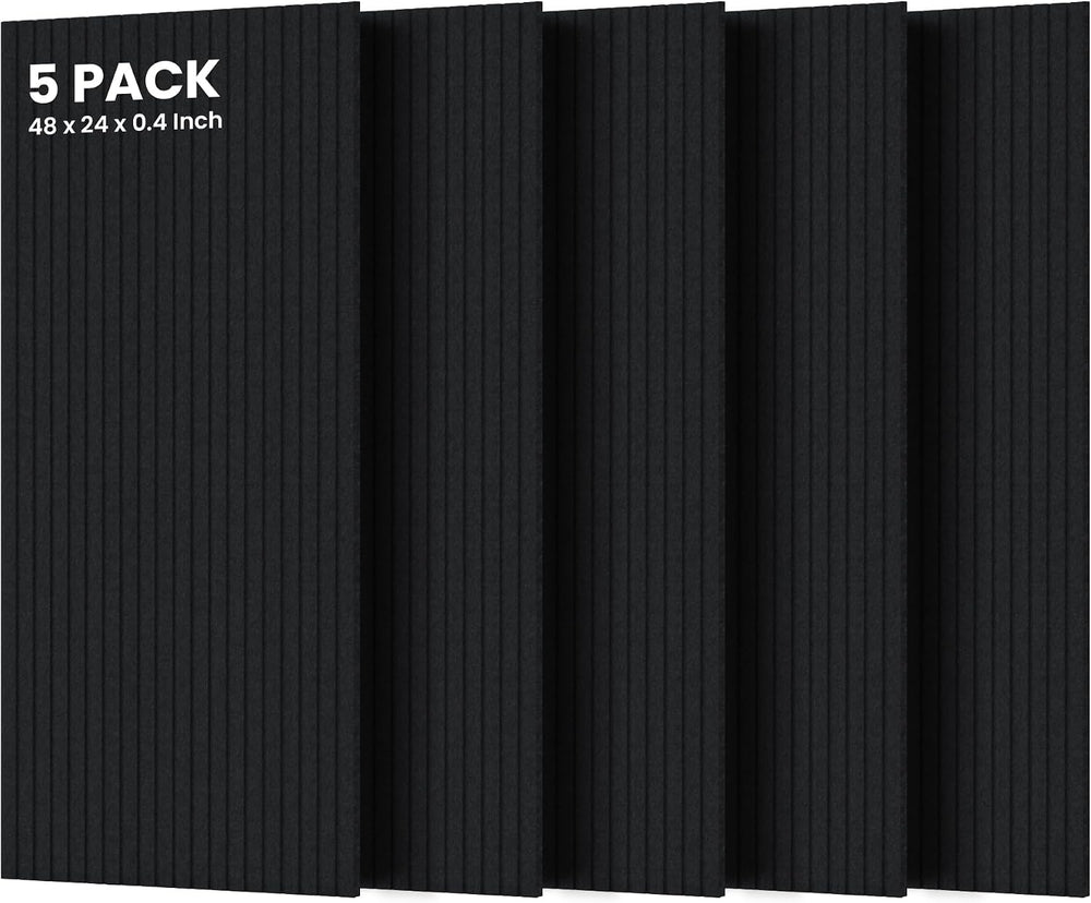 5 Pack Acoustic Panels, Premium Wall Sound Absorbing Panels, Decorative Sound
