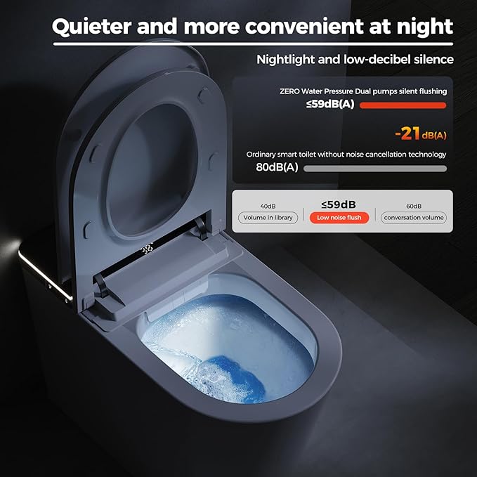 BAYTINA Smart Toilet, One Piece Toilet