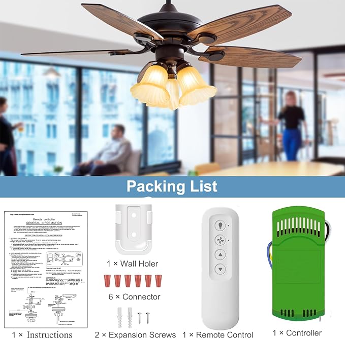 99770 Ceiling Fan Remote Control Kit Replacement