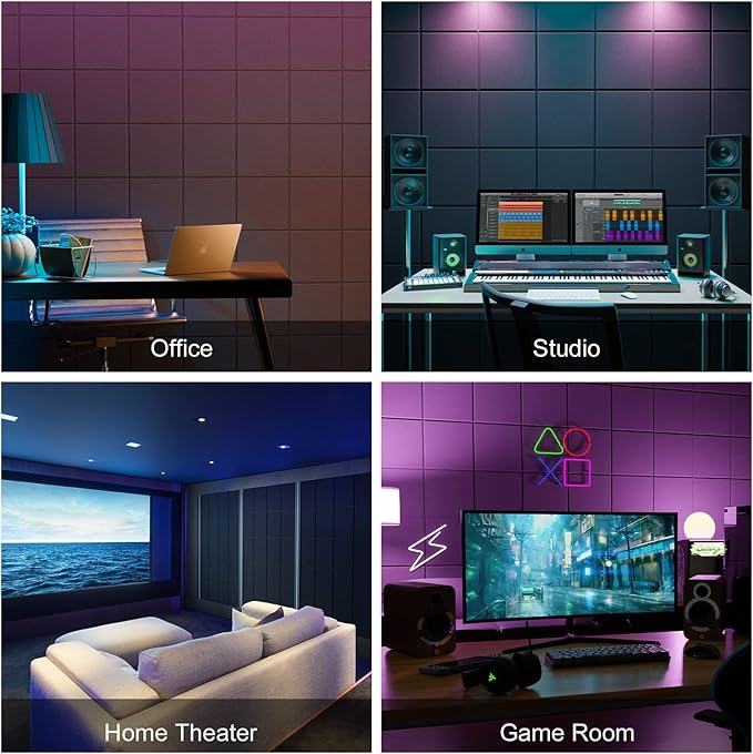 Sonicism 22 Pack Acoustic Wall Panels