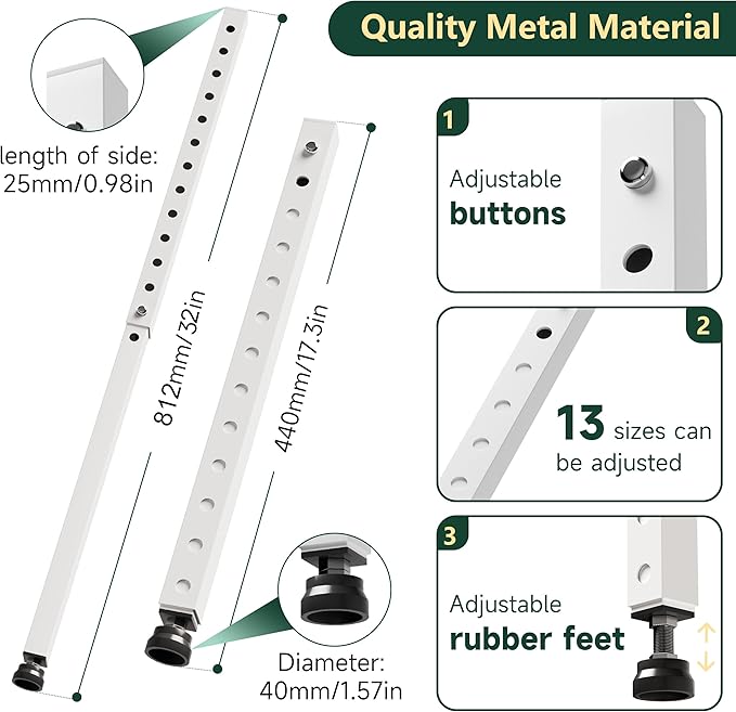 WooFog Window Security Bars Adjustable, Window Bars Security Inside Vertical ...