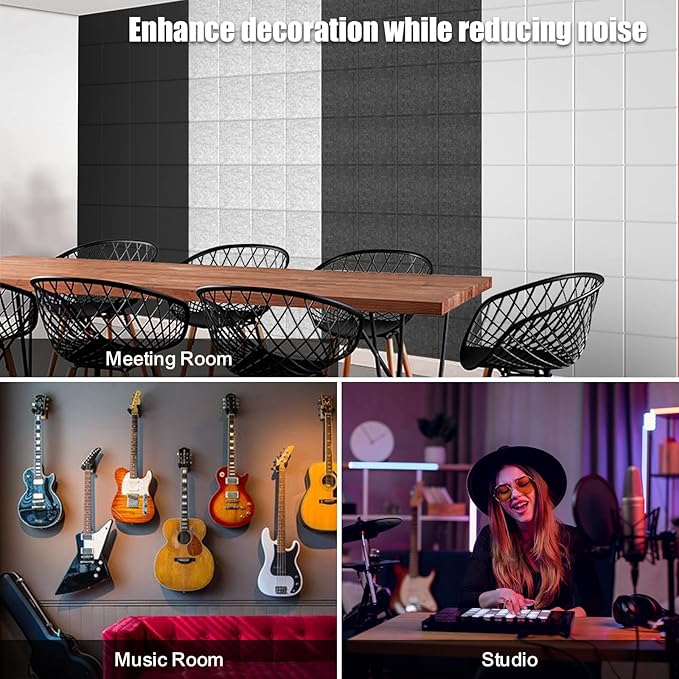 Sonicism 12 Pack Acoustic Wall Panels