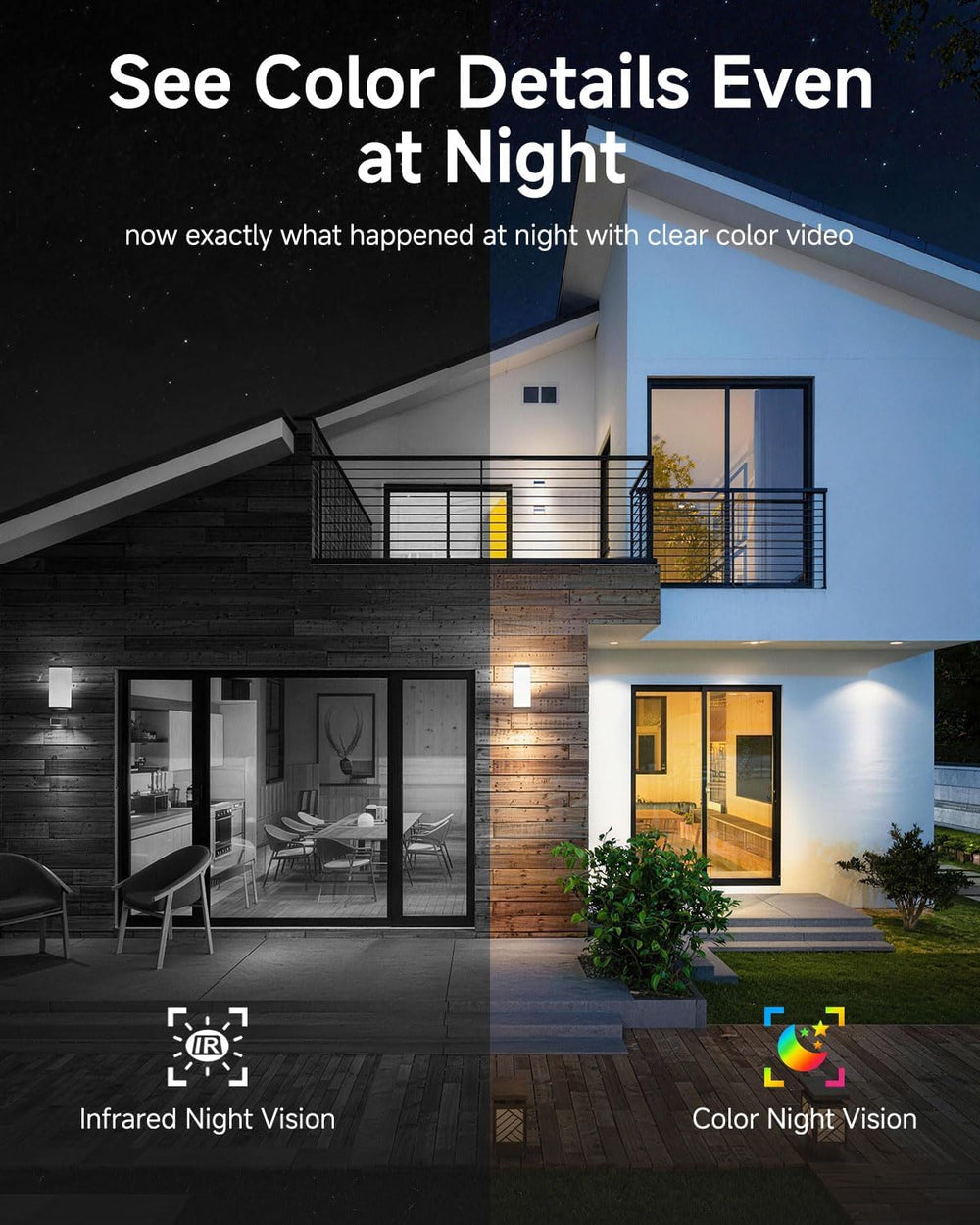 Noorio 2K 4MP Solar Security Camera Outdoor Wireless 360° PTZ, WiFi 6, IP65