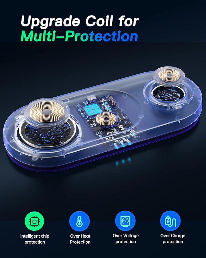 Upgraded 3 in 1 Wireless Charging Station
