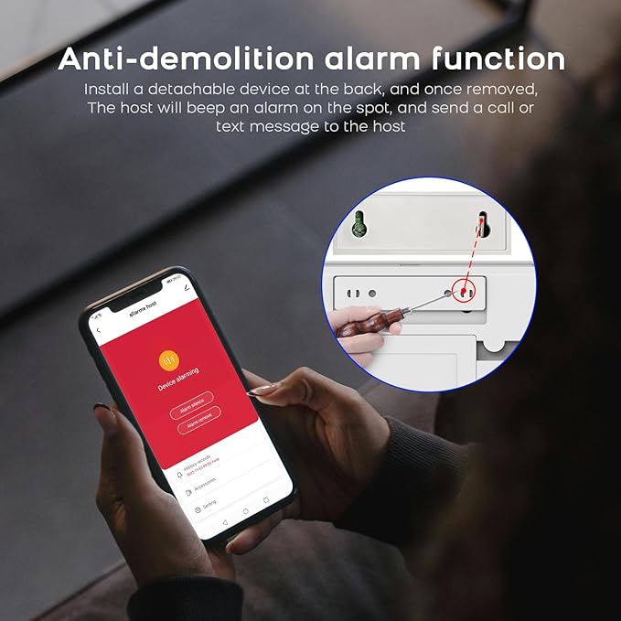PGST WiFi Alarm System for Home Security, DIY Door Alarm Sensors, Tuya App