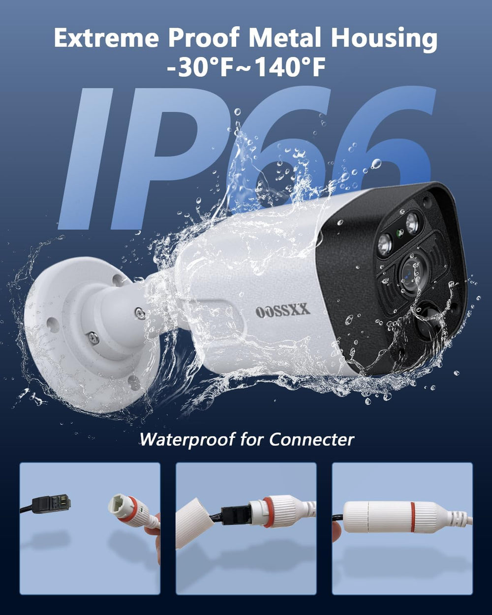 2026 Update 4K 8MP PoE Bullet Outdoor Video Surveillance IP Cameras System