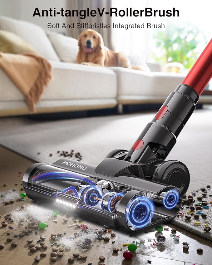 Cordless Vacuum Cleaner, 650W 55KPa 70Mins Vacuum Cleaners
