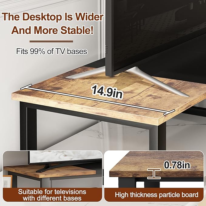 aboxoo 47" TV Riser for 32-60 inch TV, TV Riser Stand Shelf, Tabletop TV...