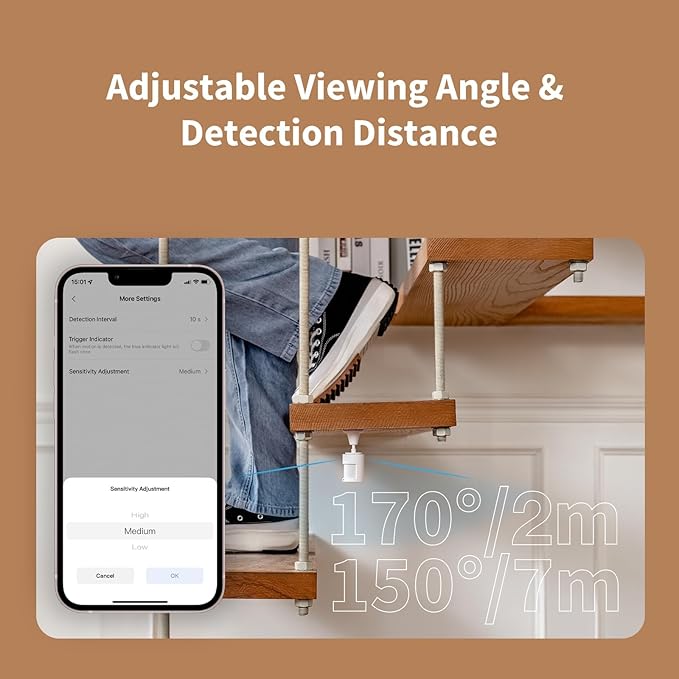 Aqara Zigbee Motion Sensor P1 3 Pack, Smart Motion Detector