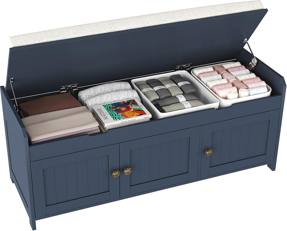 HOMEFORT 41.3" Shoe Bench with Lift Top Storage, Entryway Bench with Cus...
