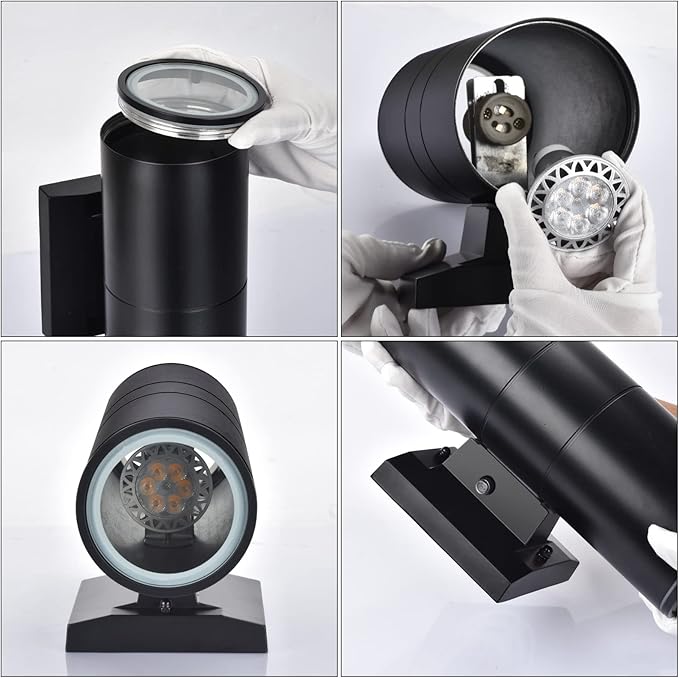 rosykite Dusk to Dawn Outdoor Wall Lighting, Double Up Down Aluminum Waterpro...