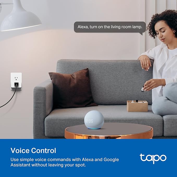 TP-Link  Smart Plug Wi-Fi Mini, Energy Monitoring, Compatible (4-Pack)