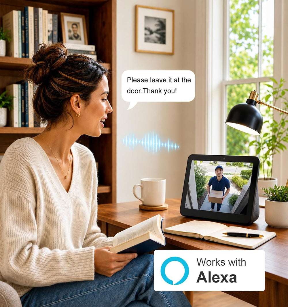 2.5K Outdoor WiFi Security Camera, Plug-in, 360° PTZ Auto Tracking