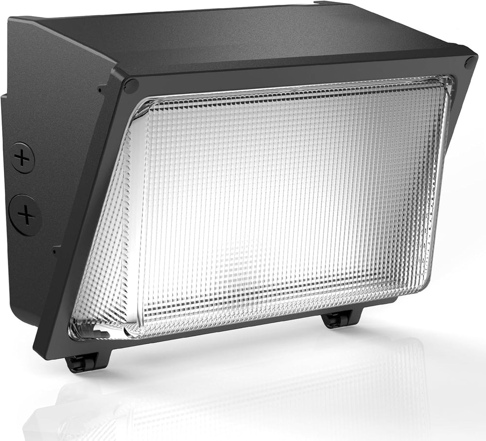 HYPERLITE LED Wall Pack Light: 120W 18000LM Glass Lens Wall Pack LED Exterior