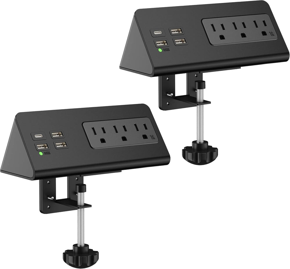 Nightstand Edge Mount Power Strip (2-Pack)