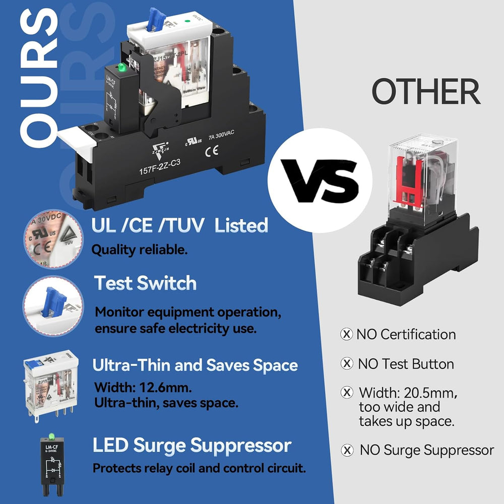 UL Listed 6Pcs 8 Amp Mini Electromagnetic Relay