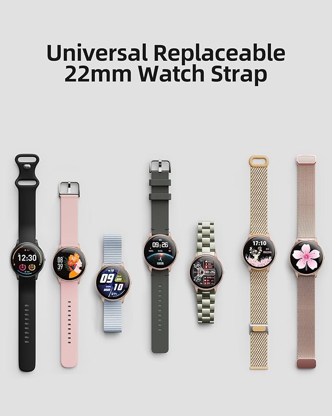 Parsonver Smart Watch for Women, HD Screen Fitness Tracker IP68 Waterproof