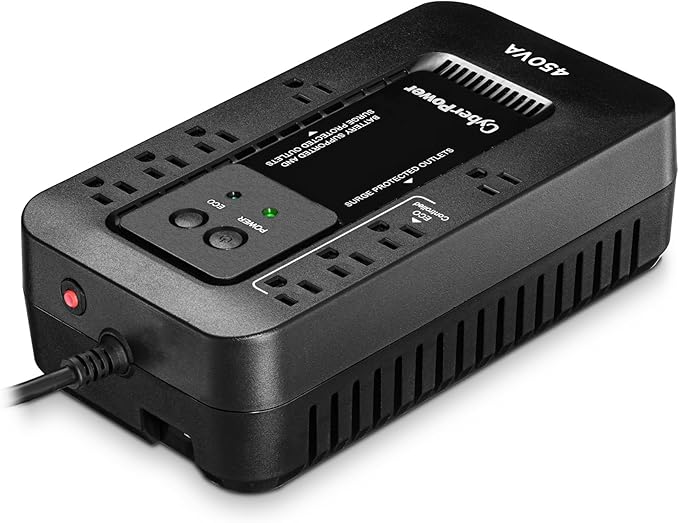 CyberPower EC450G Ecologic Battery Backup & Surge Protector UPS System