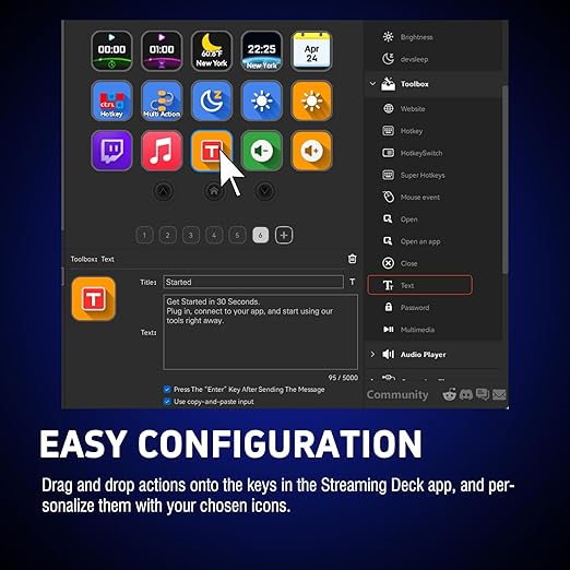 VSDINSIDE Macro Keypad, Stream Controller Deck Gaming Streaming Shortcut