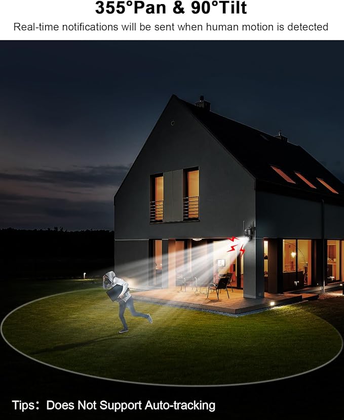 ANRAN 4G LTE Cellular Solar Security Camera Wireless Outdoor, No WiFi 2K Solar