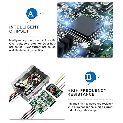 DC DC Stabilizer 9V-36V to 12V Boost Buck Converter 30A 360W Waterproof