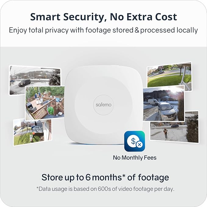 Safemo 4K Security Cameras Wireless Outdoor/Indoor, Battery Cameras