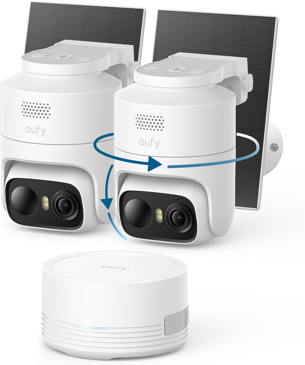 eufy Security eufyCam C37 2-Cam Kit, 360° Pan&Tilt Auto Tracking