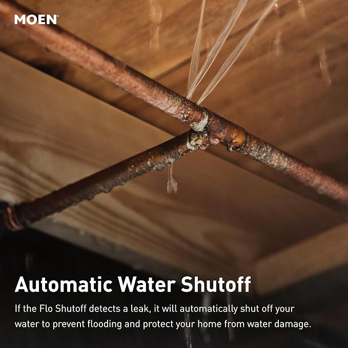 Moen Flo Smart Water Monitor and Automatic Shutoff Sensor, Wi-Fi Connected