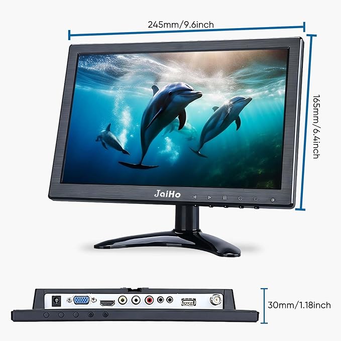 JaiHo 10.1 Inch Small IPS Monitor 19201200 Resolution 60Hz HD Display Screen