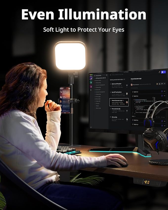 UBeesize Zoom Lighting for Computer, Video Conference Lighting for Video Calls
