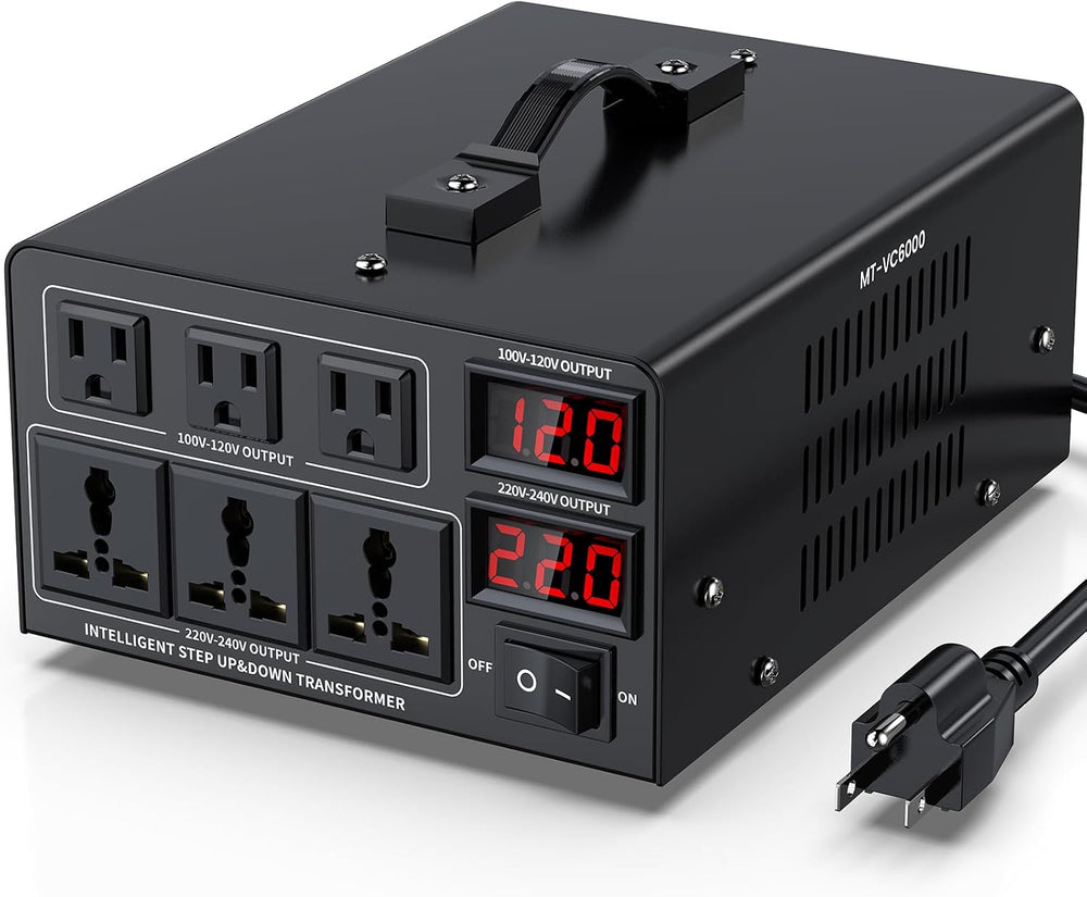 6000W Voltage Converter Transformer Step Up/Down Converter 110/120 Volt