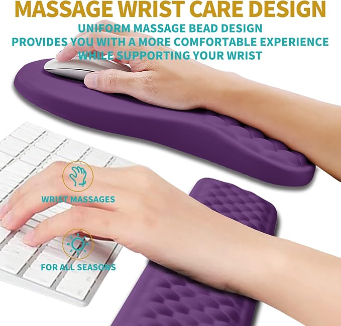 Hokafenle 2 in 1 Ergonomic Mouse Pad Wrist Support & Wrist Rest