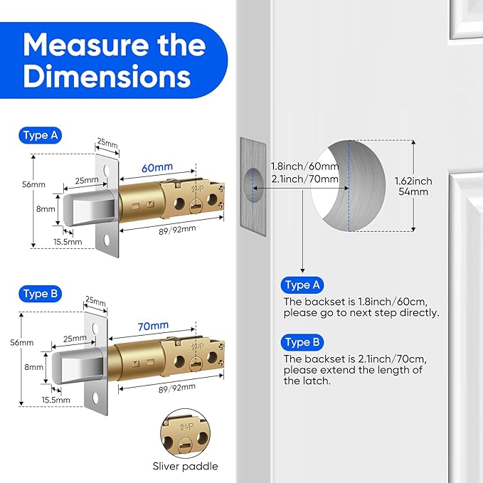 Fingerprint Smart Door Lock, Keyless Entry Deadbolt, Electronic Biometric