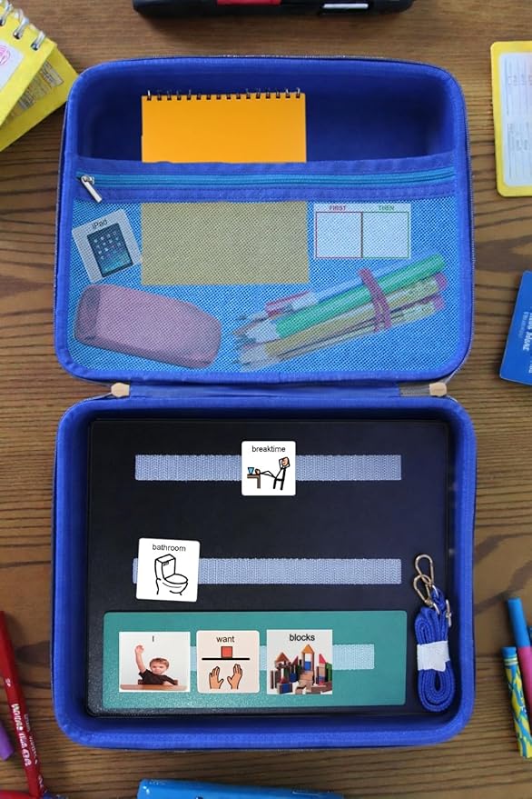 Visual Communication Book with Case, 162 ASD Photo Picture Cards: Autism