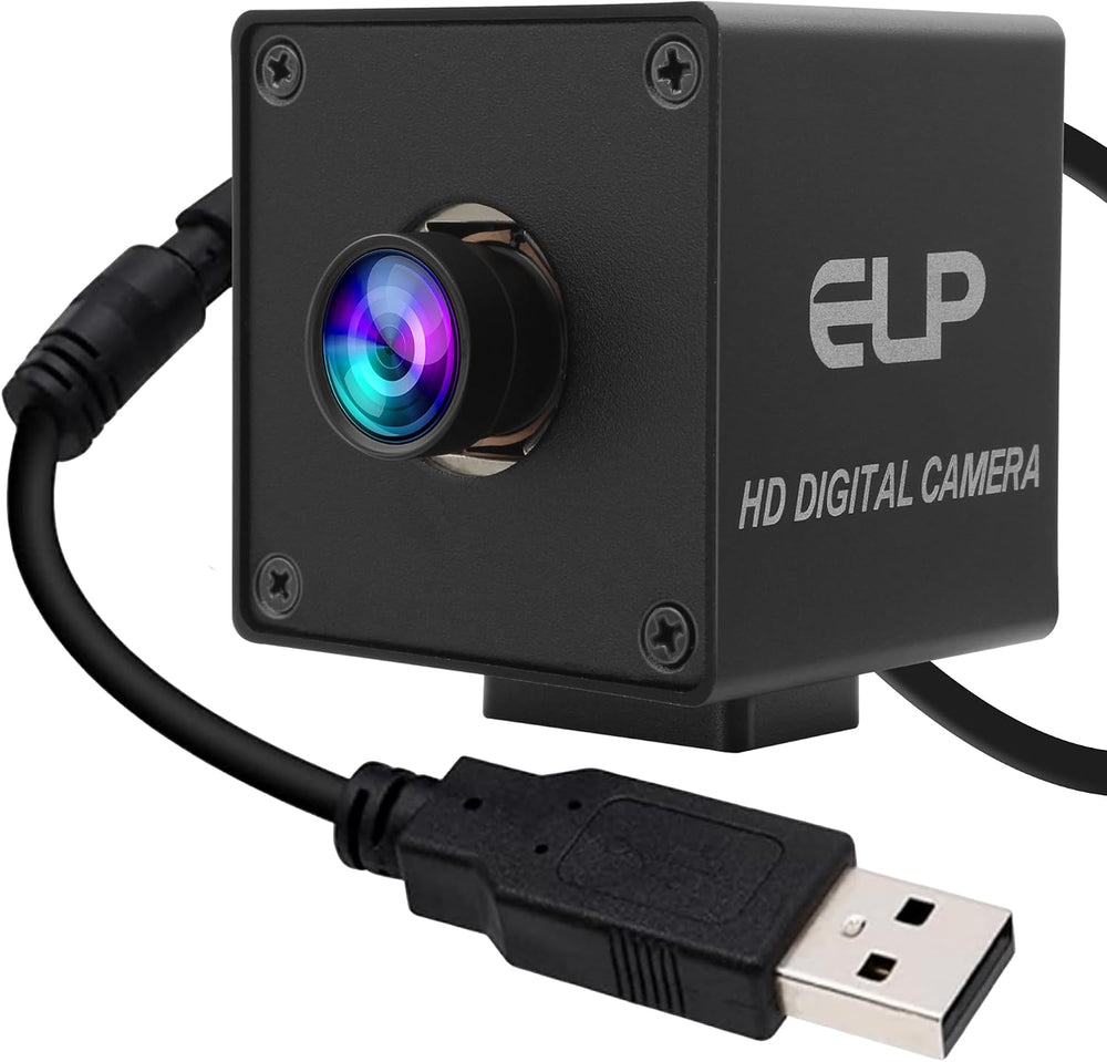 4K USB Camera for Computer, 4K/30FPS Fisheye Webcam with Microphone