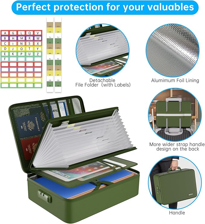 ENGPOW 5200℉ Fireproof File Organizer Bag