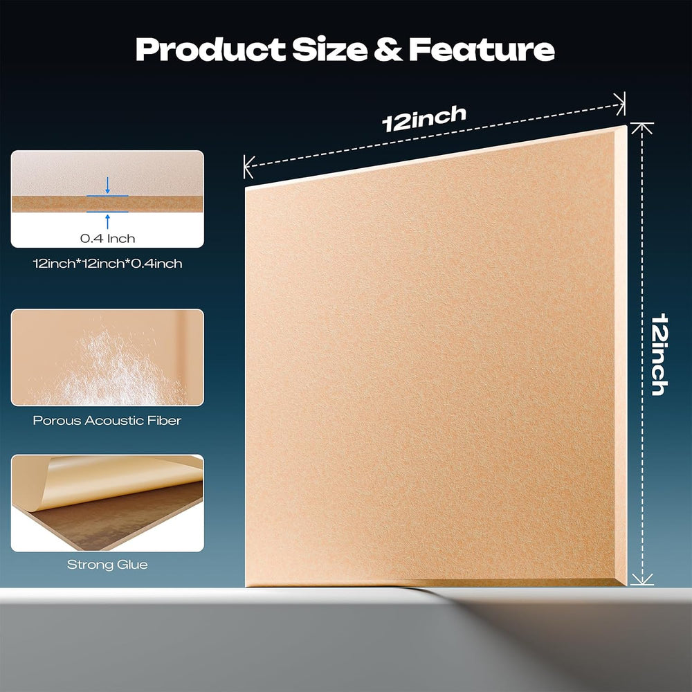 Sonicism 22 Pack Acoustic Wall Panels