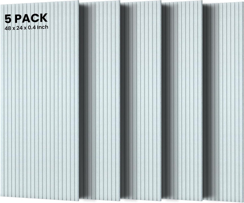5 Pack Acoustic Panels, Premium Wall Sound Absorbing Panels, Decorative Sound